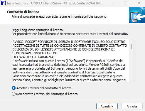 Terza fase dell'installazione